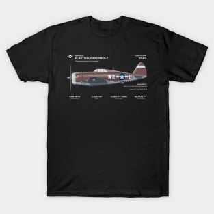 ww2 fighter plane Republic p-47 thunderbolt T-Shirt